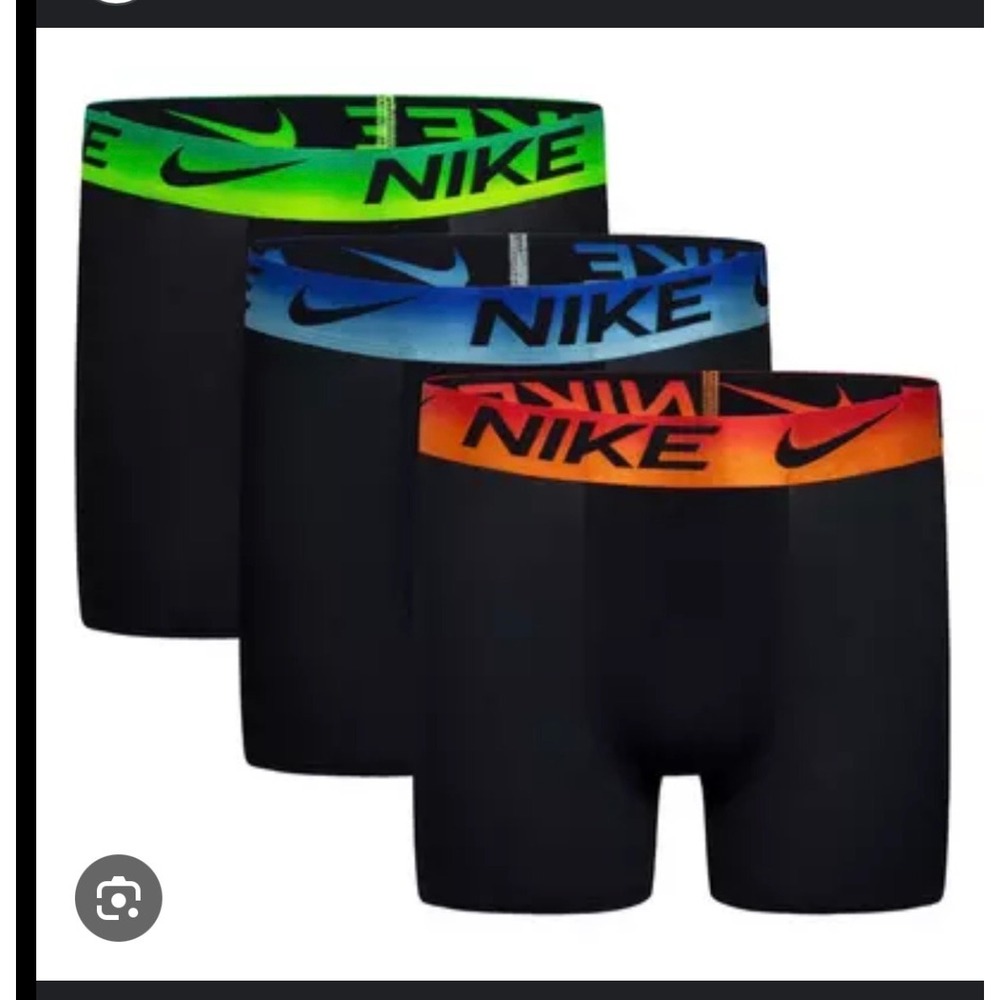 NWT Nike Dri Fit Essentials Multicolor‎ s Boxer Briefs Youth M